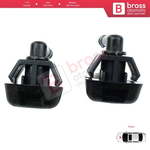 Fiat Citroen Peugeot Alfa Romeo Ypsilon 735277664 6438J0 46454320 7767818 İçin 2 Adet Ön Cam Silecek Su Fıskiye Memesi