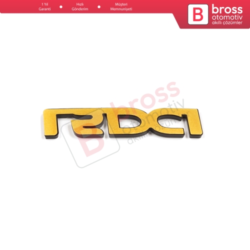 Renault Dacia Sandero Logan MK1 848900044R İçin Krom 1 5DCI Arka Bagaj Logo Amblem Monogram Yazısı 
