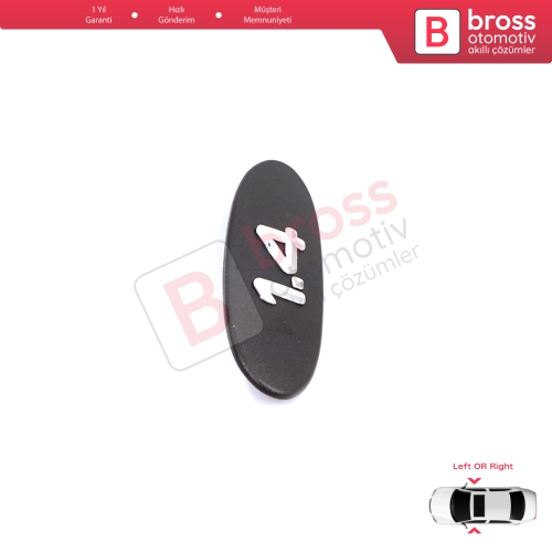 Renault Clio MK2 II BB CB Kangoo MK1 FC KC 7700422223 İçin Siyah 1.4 Sağ veya Sol Kapı Bandı Çıta Yazısı 