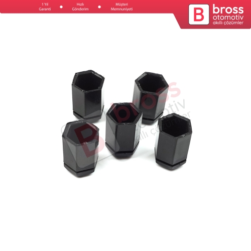Opel İçin 5 Adet Siyah Plastik Bijon Kapağı 6006066 32 80 mm* 17mm