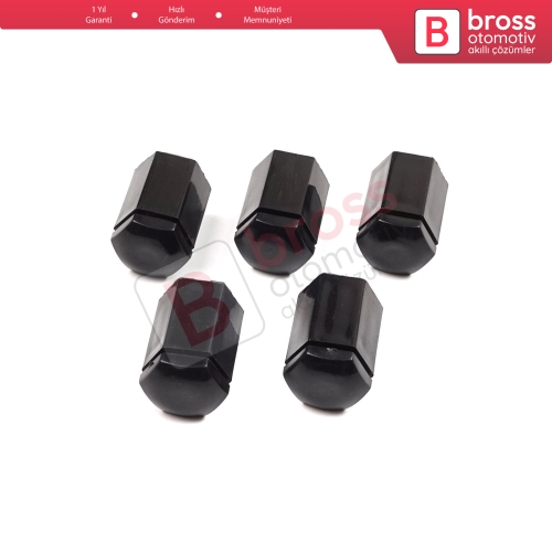 Opel İçin 5 Adet Siyah Plastik Bijon Kapağı 6006066 32 80 mm* 17mm