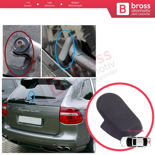 Porsche Cayenne MK1 E1 9PA 955 957 2002-2010 95562832003 İçin Arka Silecek Kolu Kapağı
