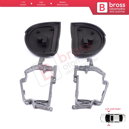 Mercedes W210 S210 W140 W202 S202 SL R129 Makyajlı Kasa İçin Yan Dikiz Aynası Kauçuk Contası Metal Çerçeve Braketi