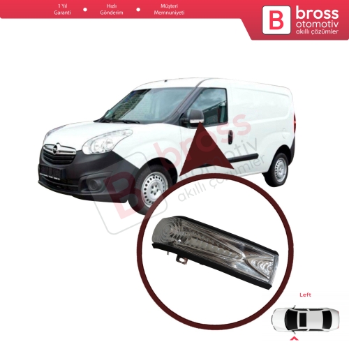 Fiat Doblo 2 Opel Combo D İçin SOL Yan Ayna Sinyal BEYAZ 71765449