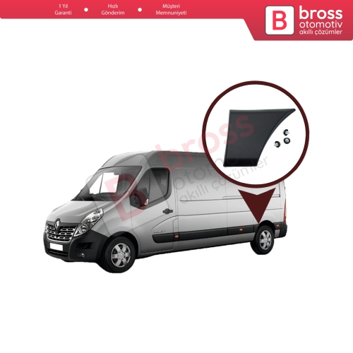 Renault Master MK3 NV400 Movano İçin Çamurluk Çevre Bandı Sol Arka 768F20004R