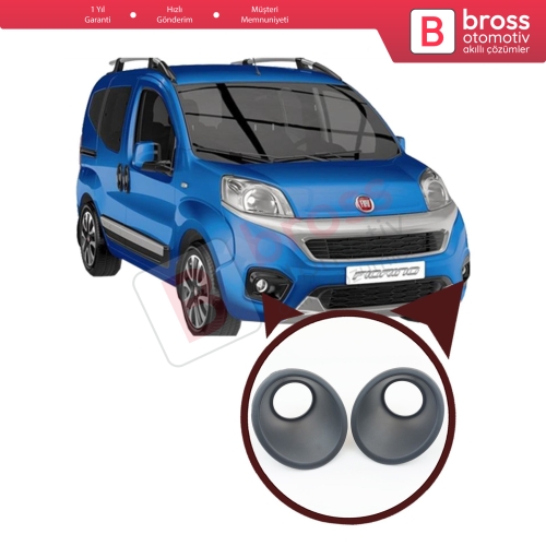 Fiat Fiorino Nemo Bipper için Ön Sis Far Çerçevesi Siyah 7452TJ 735462202
