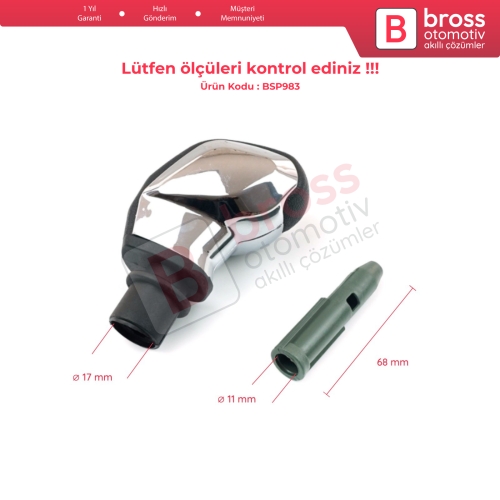 Peugeot Citroen için Manuel Krom 5 Vites Topuzu 96738471VV