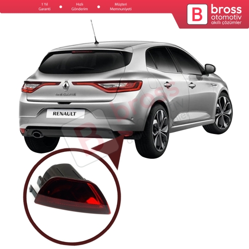 Renault Megane 3 4/5 Kapı için Arka Tampon Sis Farı Sağ 265600010R
