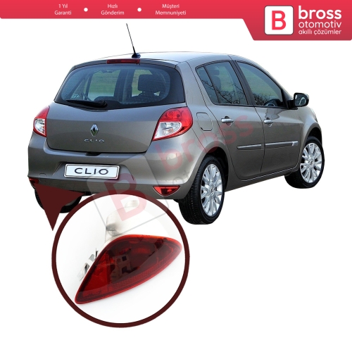 Renault Clio 3 için Arka Tampon Sis Farı Sol 8200776055