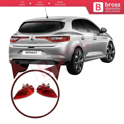 Renault Megane MK4 HB için Arka Tampon Sis Farı 265852501R, 265804720R