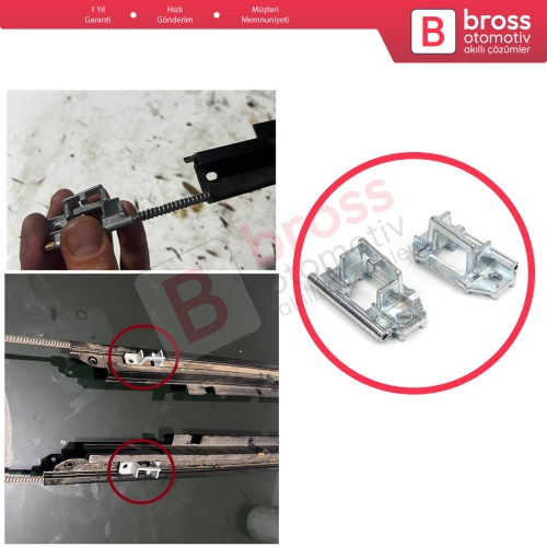 Peugeot 206 206+ 207 4/5 Kapı İçin Sunroof Tavan Cam Halat Spiral Kablo Kaydırma Metal Klips Braketi Sağ Sol