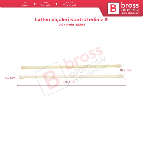 Renault Scenic Clio İçin 1 Çift Döşeme Sunroof Ray Dirsek Çıtası