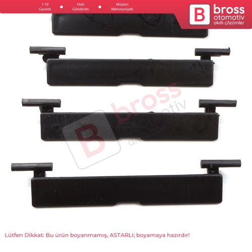 Mercedes C Class W204 İçin 4 Adet Tavan Oluk Çıta Port Kapak 2046983530 95 mm*15 mm