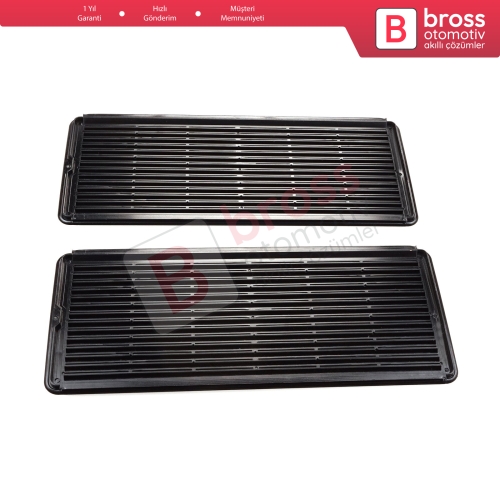 Mercedes W202 W203 W208 W209 W210 W211 W215 W219 W220 W240 W140 için 2 Adet Siyah Sunroof Perde Tavan Havalandırma Izgarası A2117840644