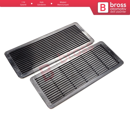 Mercedes W202 W203 W208 W209 W210 W211 W215 W219 W220 W240 W140 için 2 Adet Siyah Sunroof Perde Tavan Havalandırma Izgarası A2117840644
