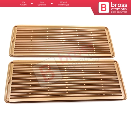 Mercedes W202 W203 W208 W209 W210 W211 W215 W219 W220 W240 W140 için 2 Adet Bej Sunroof Perde Tavan Havalandırma Izgarası A2117840644