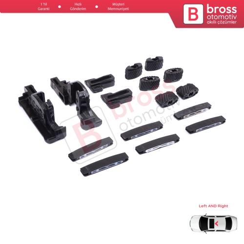Jeep Renegade BU B1 BV 2014-On SUV Van 77368445 İçin MySky Sunroof Tamir 16 Parça Seti 