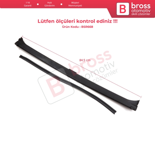 BMW 5 Serisi E39 1996-2003 X5 E53 2000-2006 54128203811 İçin Sunroof Tavan Yağmur Oluğu