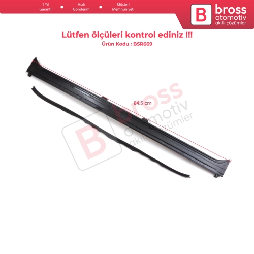 BMW 3 Serisi E36 1990-2000 54128119752 İçin Sunroof Tavan Yağmur Oluğu
