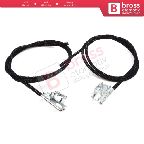 Peugeot 206 206+ 207 4/5 Kapı İçin Sunroof Tavan Cam Halat Spiral Kablo Seti Sağ Sol