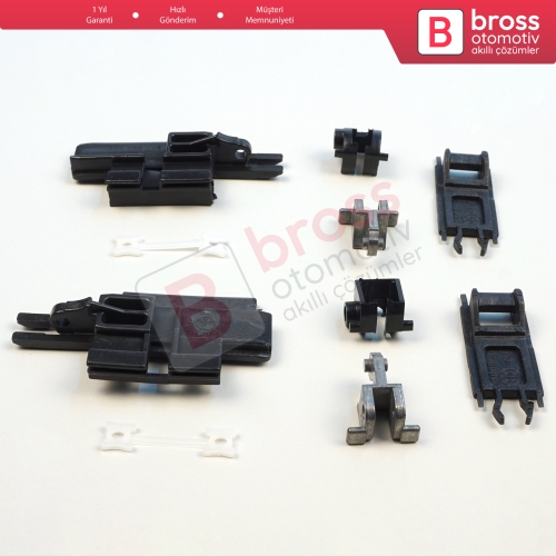 BMW 5 Serisi E39 1996-2003 4/5 Kapı X5 E53 2000-2006 811694522 811694523 İçin 10 Parça Sağ Sol Sunroof Sürgülü Tavan Kılavuz Rayı Kaldırma Kolu Tamir Seti