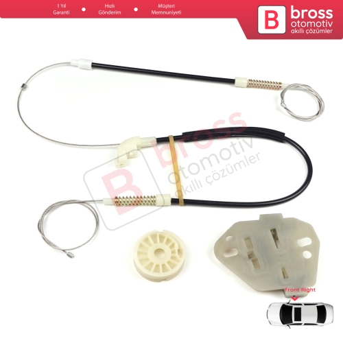 Mercedes Axor 2001-2005 Atego MK1 1998-2004 9737200446 İçin Sağ Kapı Cam Kriko Tamir Seti