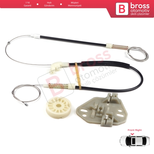 Mercedes Axor 2001-2005 Atego MK1 1998-2004 9737200446 İçin Sağ Kapı Cam Kriko Tamir Seti