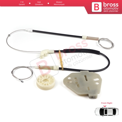 Mercedes Axor 2001-2005 Atego MK1 1998-2004 9737200446 İçin Sağ Kapı Cam Kriko Tamir Seti