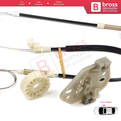 Mercedes Axor 2001-2005 Atego MK1 1998-2004 9737200446 İçin Sağ Kapı Cam Kriko Tamir Seti