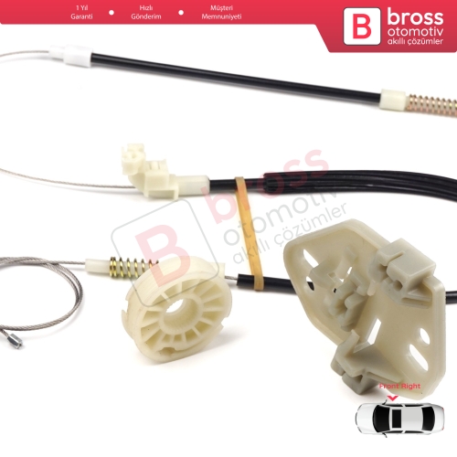 Mercedes Axor 2001-2005 Atego MK1 1998-2004 9737200446 İçin Sağ Kapı Cam Kriko Tamir Seti