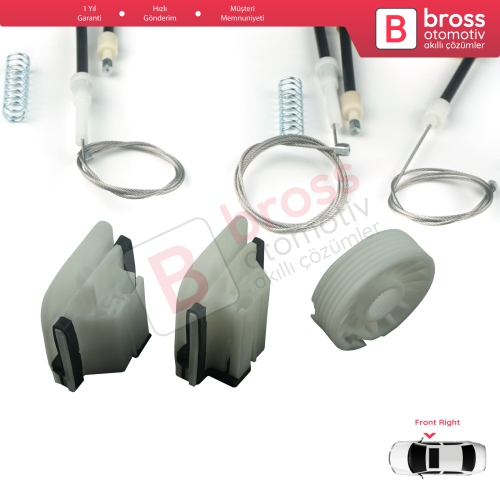 Ford Mondeo MK4 BA7 2007-2015 4/5 Kapı 7S71A23200 İçin Ön Sağ Kapı Cam Kriko Tamir Seti