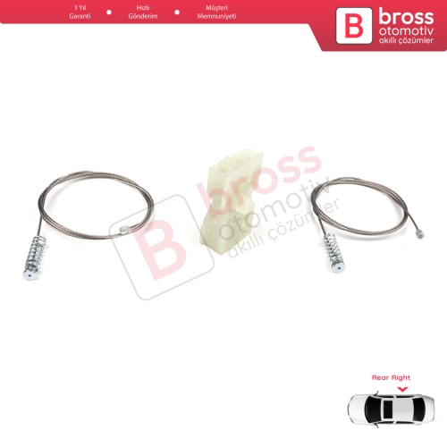 Renault Clio MK3 BR CR KR SB SR 2005-2014 5-Kapı 8200291153 İçin Elektrikli Arka Sağ Cam Kriko Tamir Seti
