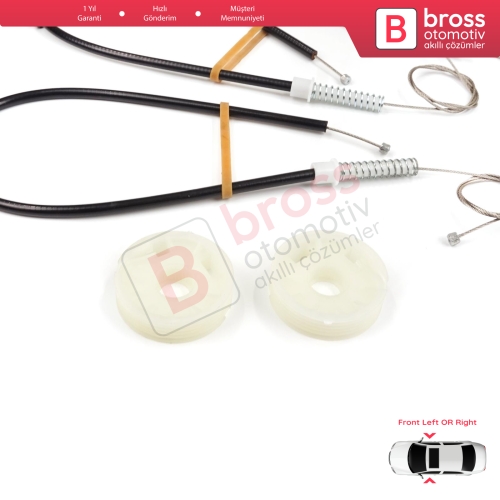 Smart Roadster 452 2003-2005 Coupe Convertible İçin Ön Sağ veya Sol Cam Kriko Tamir Seti
