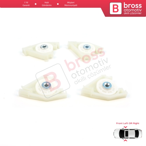 Audi A4 S4 B6 B7 8E B8 8K Seat Exeo 3R 4/5 Kapı İçin Ön Cam Kriko Tamir Sağ Sol Köşe Makara Seti