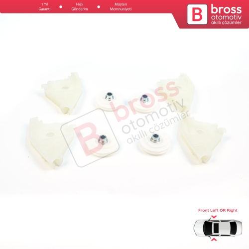 Audi A4 S4 B6 B7 8E B8 8K Seat Exeo 3R 4/5 Kapı İçin Ön Cam Kriko Tamir Sağ Sol Köşe Makara Seti