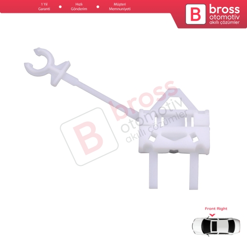 Fiat Doblo MK1 MPV Van 119 223 2001-2010 51718403 İçin Ön Sağ Kapı Cam Kriko Tamir Klipsi