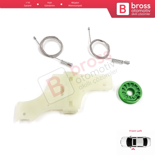 Peugeot 508 MK1 W23  8D 8E 2010-2018 4/5 Kapı 9221GY İçin Elektrikli Ön Sol Cam Kriko Tamir Seti