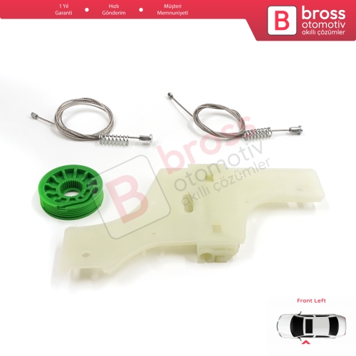 Peugeot 508 MK1 W23  8D 8E 2010-2018 4/5 Kapı 9221GY İçin Elektrikli Ön Sol Cam Kriko Tamir Seti