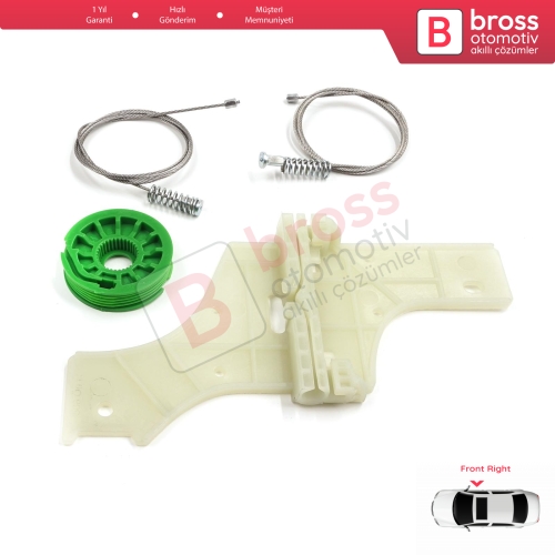 Peugeot 508 MK1 W23  8D 8E 2010-2018 4/5 Kapı 9222GV İçin Elektrikli Ön Sağ Cam Kriko Tamir Seti