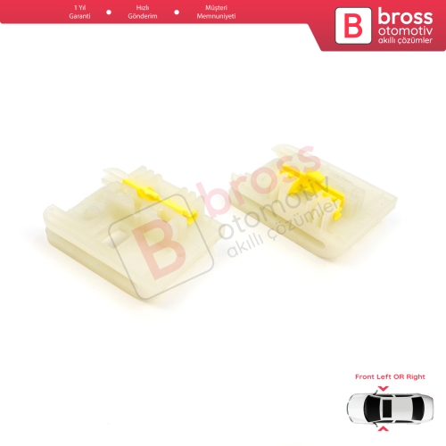 Ford Focus MK3 Opel Astra J VW Golf MK7 5G 4/5 Kapı İçin Ön Sağ veya Sol Cam Kriko Tamir Klipsi 1+2