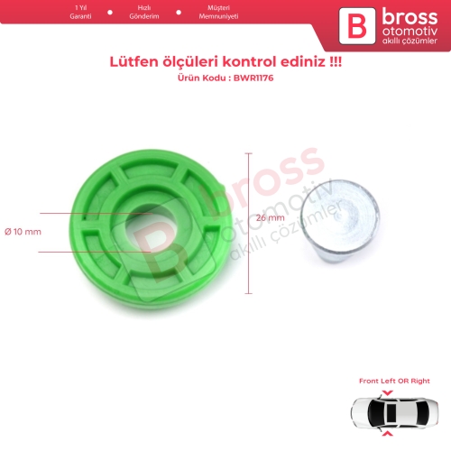 BMW 3 Series E30 1982-1992 51321932393 İçin Ön Sağ veya Sol Cam Makas Tipi Kriko Gergi Makarası