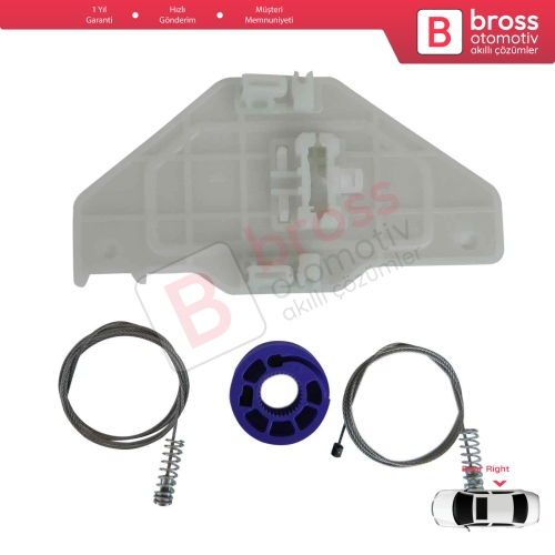 Citroen C5 MK2 MK3 RD/TD RC RD RW 2007-2018 4/5 Kapı 9675915180 İçin Elektrikli Arka Sağ Cam Kriko Tamir Seti
