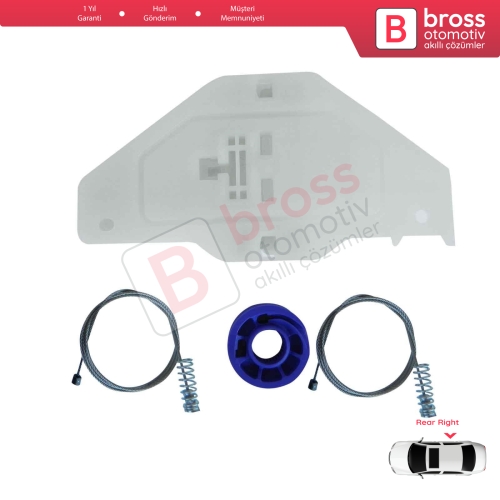 Citroen C5 MK2 MK3 RD/TD RC RD RW 2007-2018 4/5 Kapı 9675915180 İçin Elektrikli Arka Sağ Cam Kriko Tamir Seti