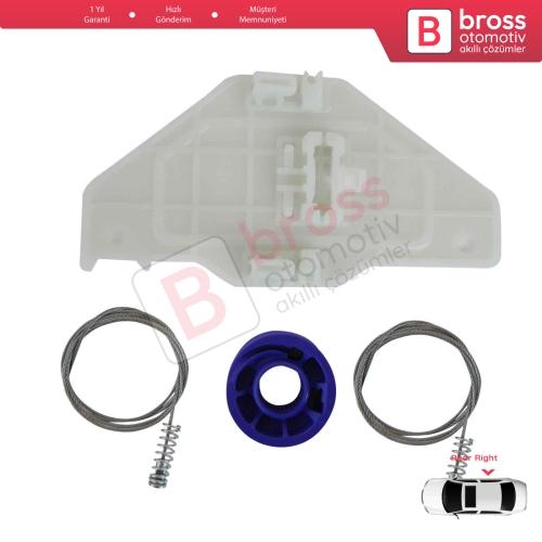 Citroen C5 MK2 MK3 RD/TD RC RD RW 2007-2018 4/5 Kapı 9675915180 İçin Elektrikli Arka Sağ Cam Kriko Tamir Seti