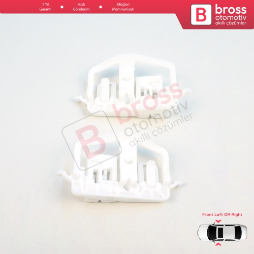 Ford Fiesta MK5 JD JH 2002–2008 Coupe 2/3 Kapı 2S51B23200 İçin Sağ veya Sol Kapı Cam Kriko Tamir Klipsi A+B