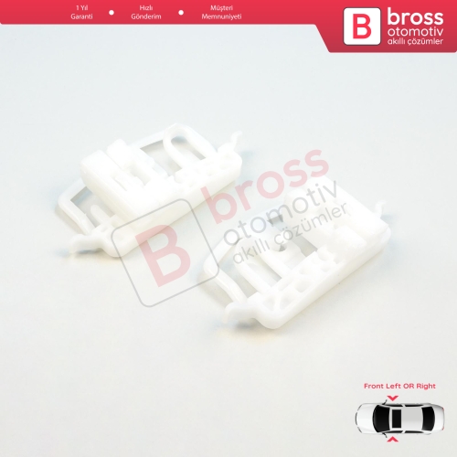 Ford Fiesta MK5 JD JH 2002–2008 Coupe 2/3 Kapı 2S51B23200 İçin Sağ veya Sol Kapı Cam Kriko Tamir Klipsi A+B