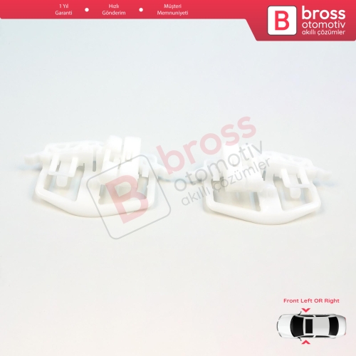 Ford Fiesta MK5 JD JH 2002–2008 Coupe 2/3 Kapı 2S51B23200 İçin Sağ veya Sol Kapı Cam Kriko Tamir Klipsi A+B