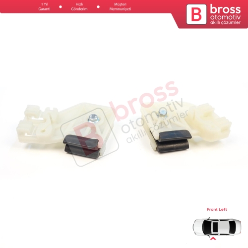 VW Polo MK4 6Q 9A 9N 9N3 9A4 4/5-Kapı Hatchback  Sedan 6Q4837461 İçin Elektrikli Ön Sol Kapı Cam Kriko Tamir Klipsi L1+L2