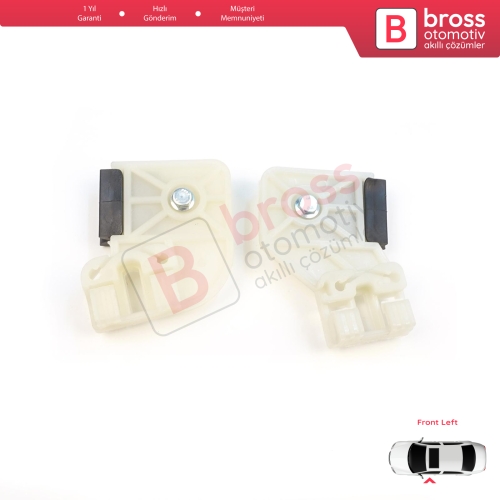 VW Polo MK4 6Q 9A 9N 9N3 9A4 4/5-Kapı Hatchback  Sedan 6Q4837461 İçin Elektrikli Ön Sol Kapı Cam Kriko Tamir Klipsi L1+L2