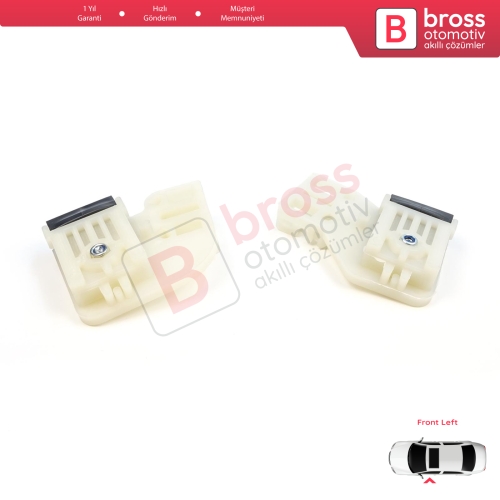 VW Polo MK4 6Q 9A 9N 9N3 9A4 4/5-Kapı Hatchback  Sedan 6Q4837461 İçin Elektrikli Ön Sol Kapı Cam Kriko Tamir Klipsi L1+L2